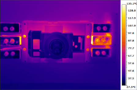 Thermogram of the MCCB before it exploded