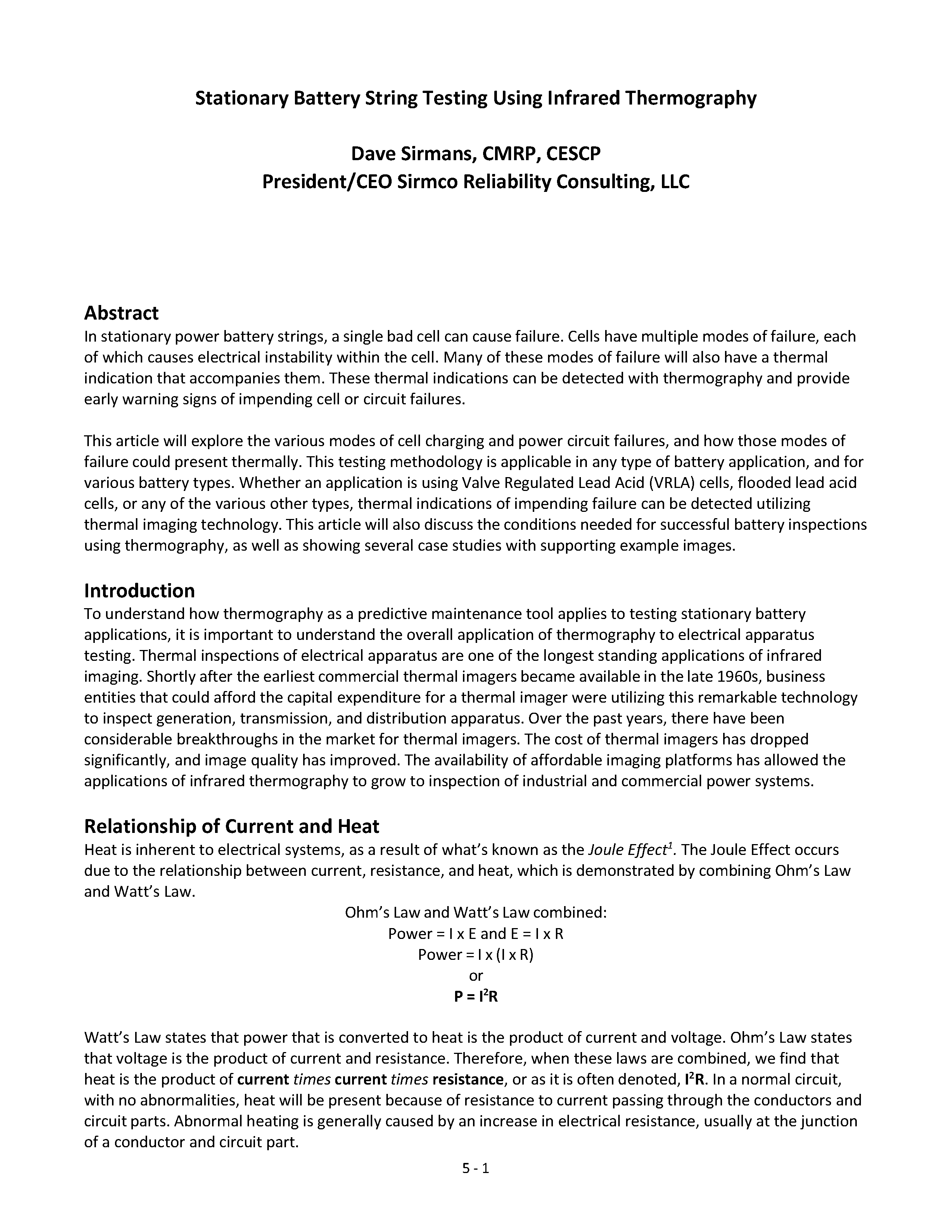 Thermal Exception Case Study